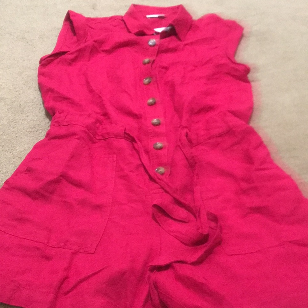 🌸NEW🌸 Loft One Piece Linen Romper Jumpsuit Sold Out Online - Picture 12 of 16